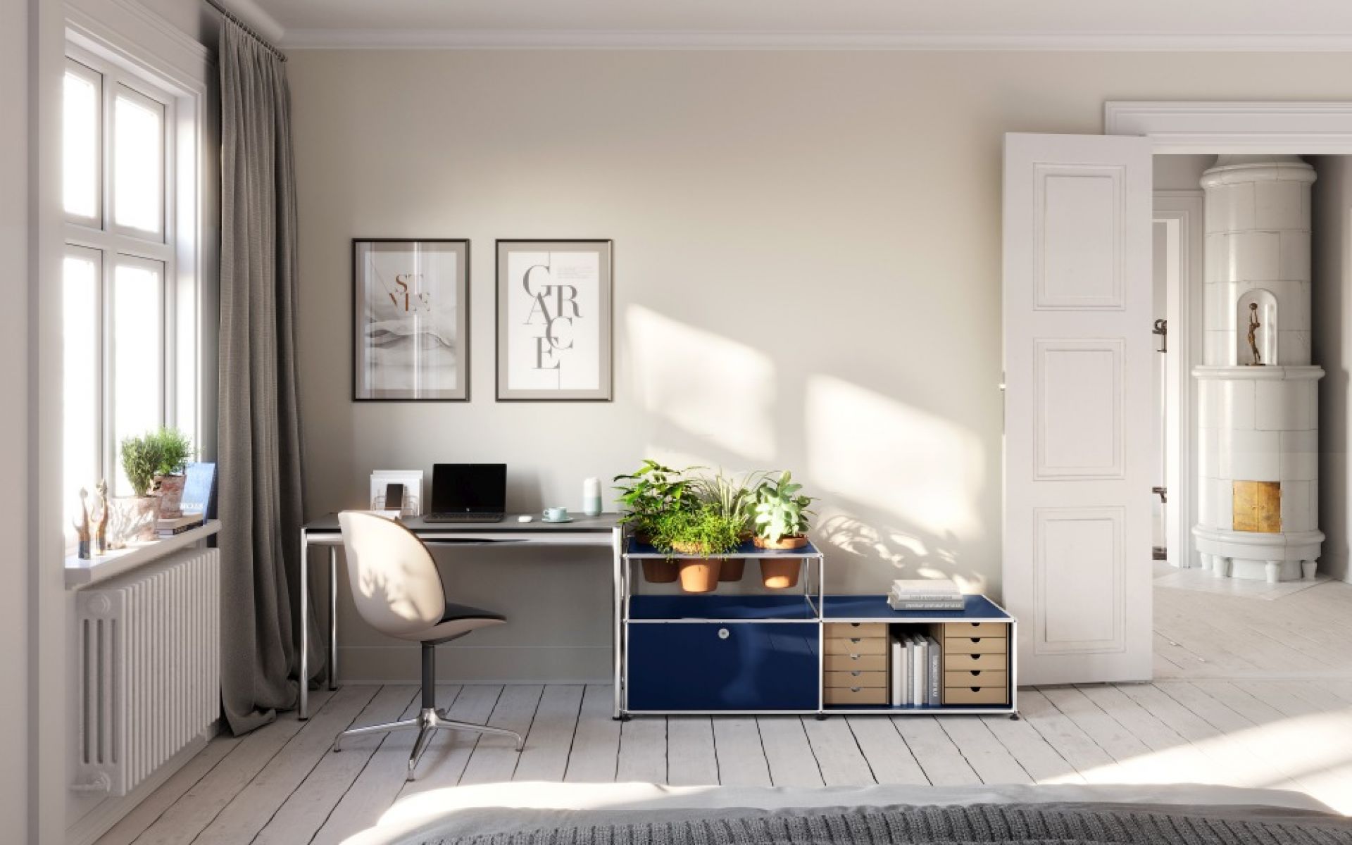 USM HALLER Tisch 125 x 50 cm Home Office