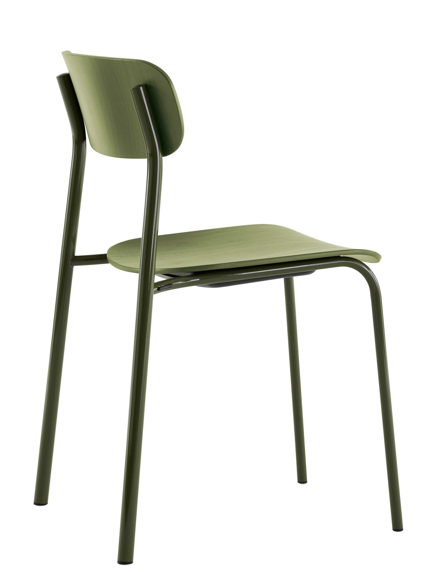 S 243 / S243 Stahlrohr Stuhl OLIVGRÜN Thonet EINZELSTÜCK
