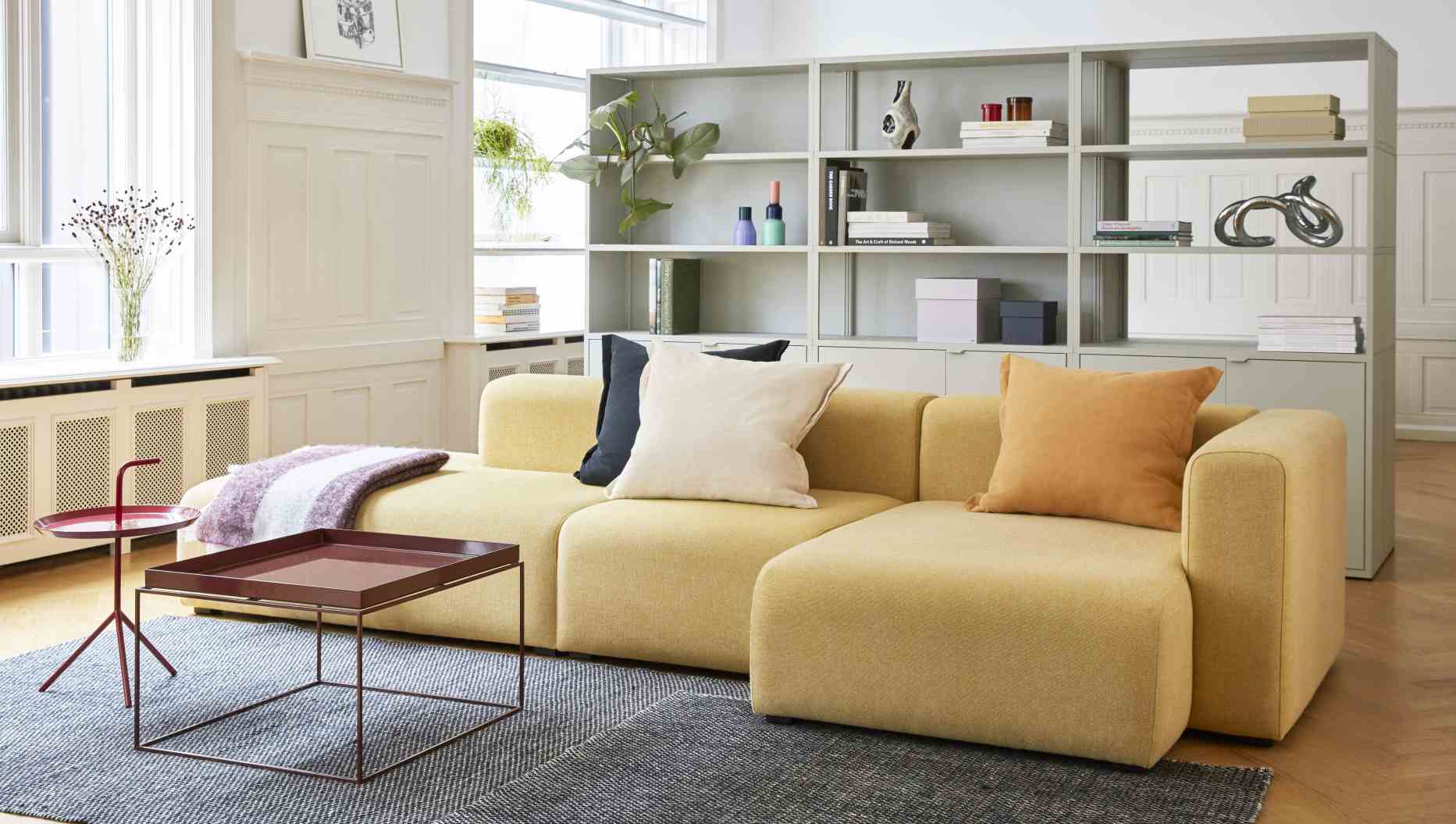 Mags Sofa 3-Sitzer Combination 4 mit Armlehne links Hay  