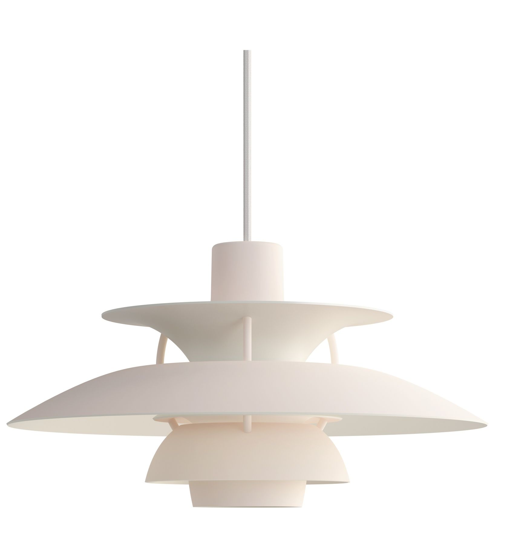 PH 5 Mini Monochrome Pendelleuchte Louis Poulsen Pale Blush