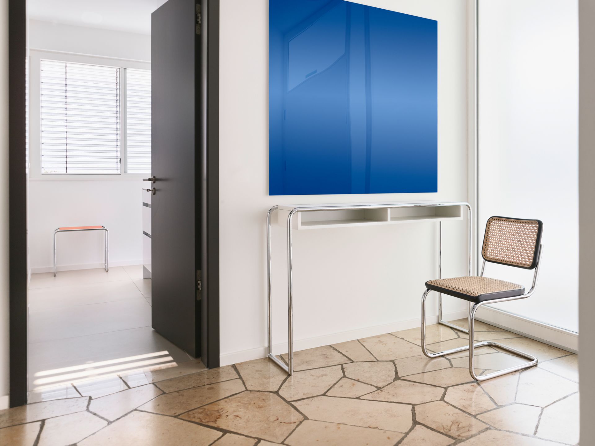 S 32 V Stahlrohr Klassiker Freischwiger Thonet Natur - Chrom