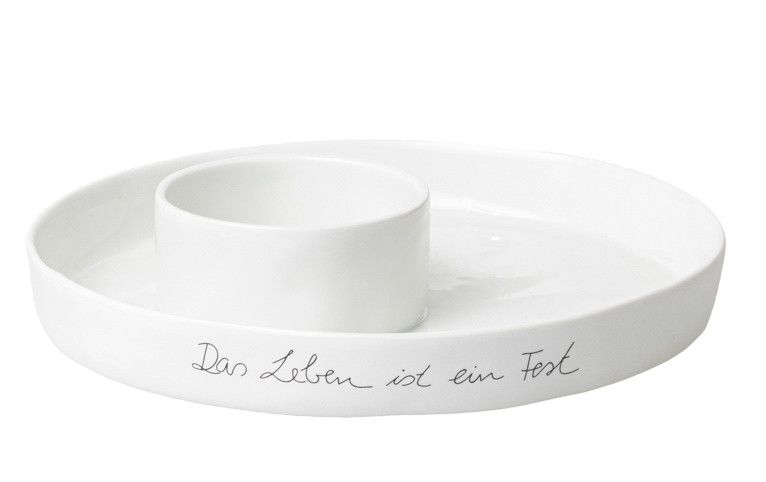 Schale Mittelpunkt Das Leben ist ein Fest Räder EINZELSTÜCK