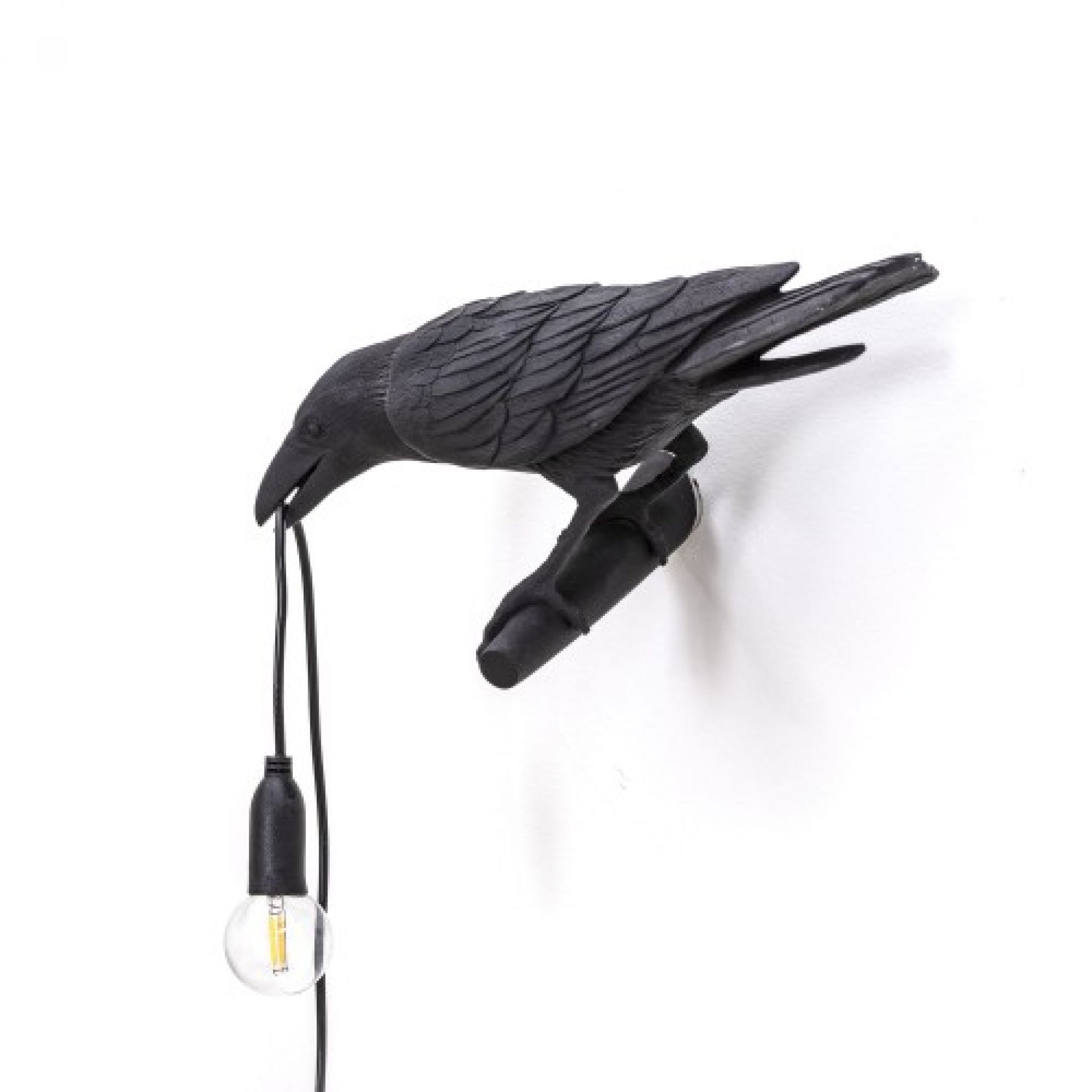 Bird Lamp Looking Left Wandleuchte schwarz Seletti EINZELSTÜCK