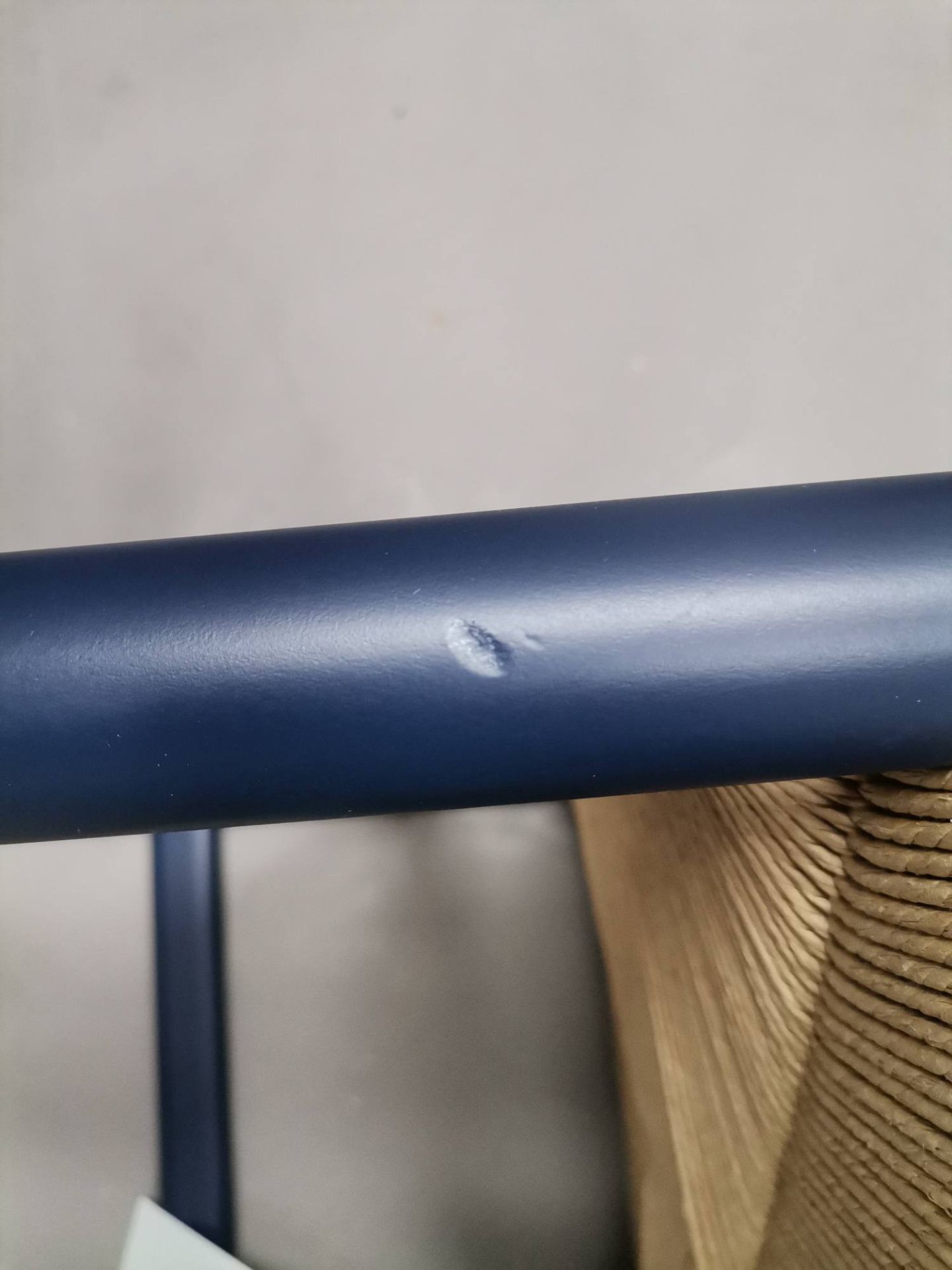 CH53 Hocker BLAU CHS Carl Hansen & Søn MÄNGELEXEMPLAR