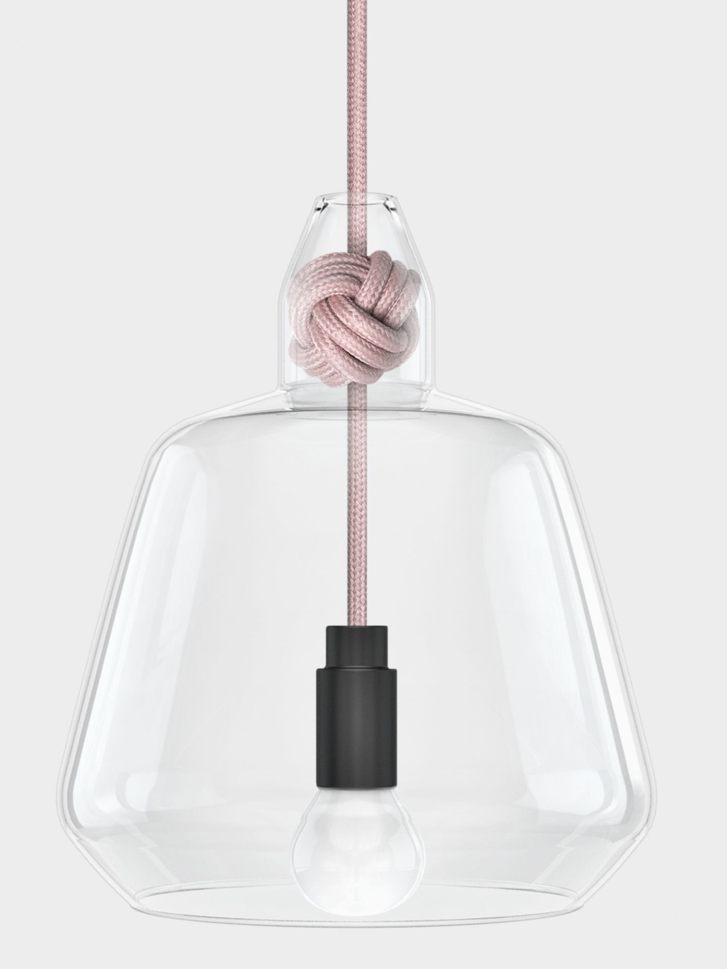 Knot lamp large Pendelleuchte Vitamin-dusty pink