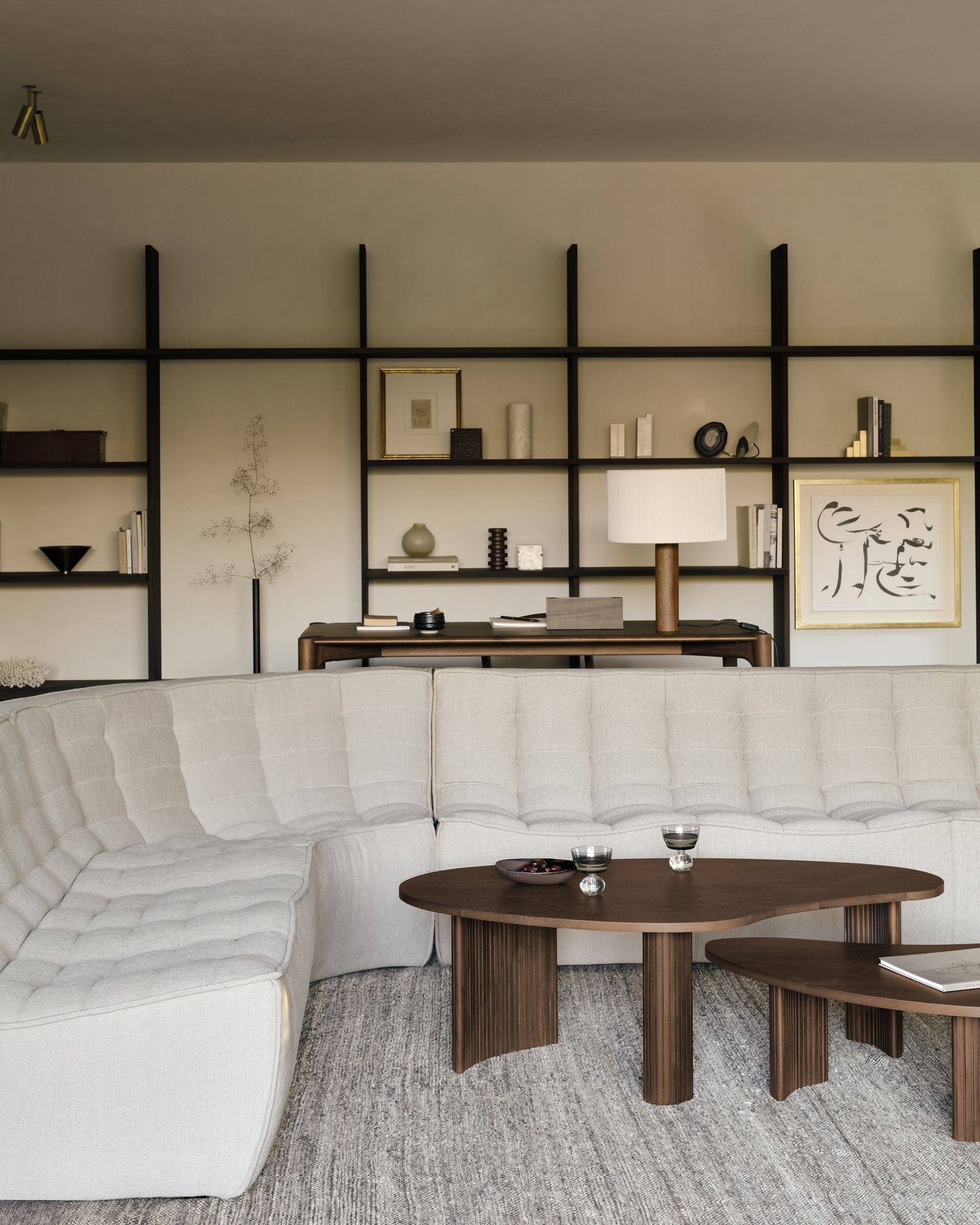 N701 Sofa 2-Sitzer dunkelgrau Ethnicraft