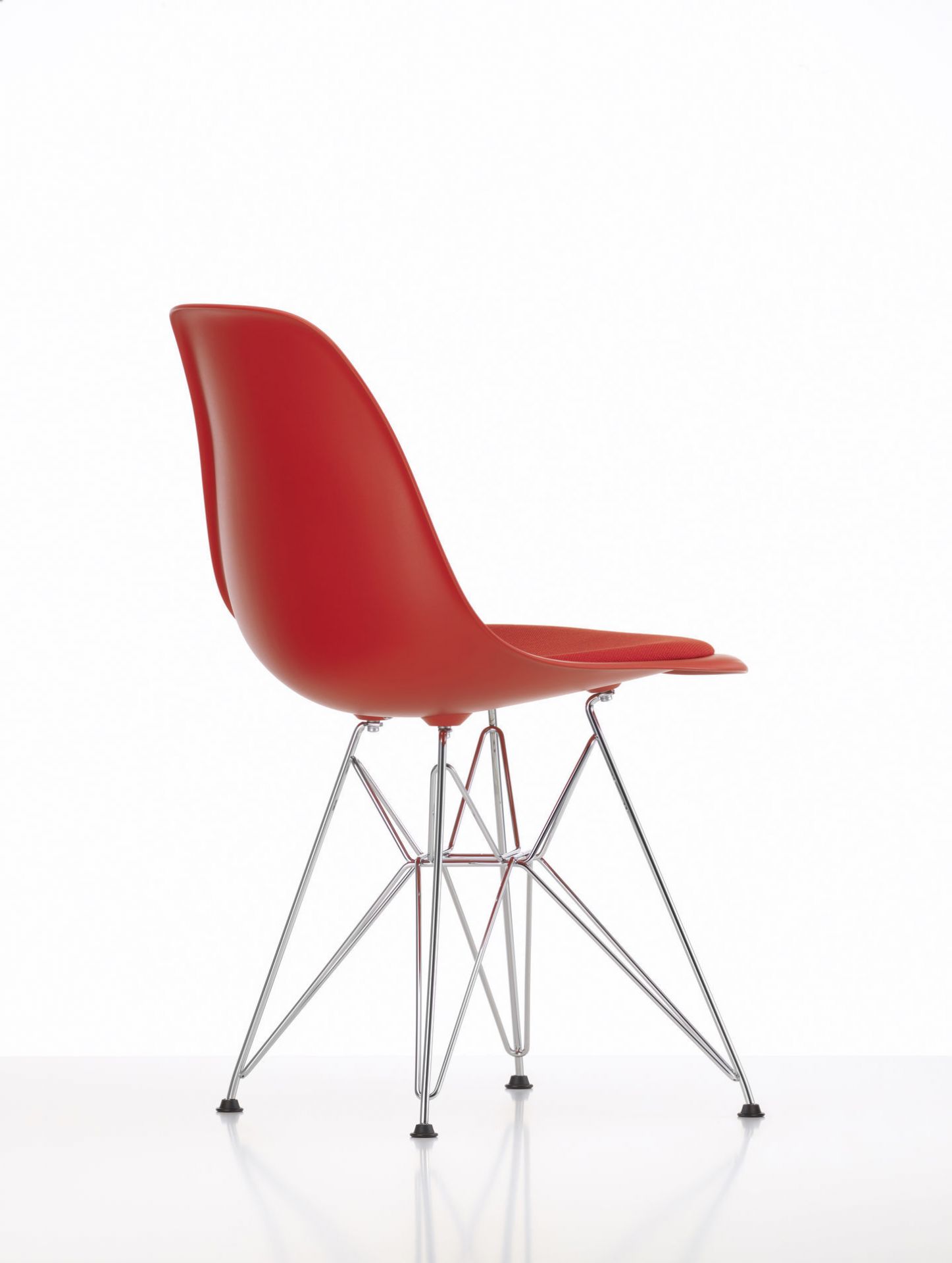 Eames Plastic Side Chair DSR Stuhl mit Sitzpolster Vitra