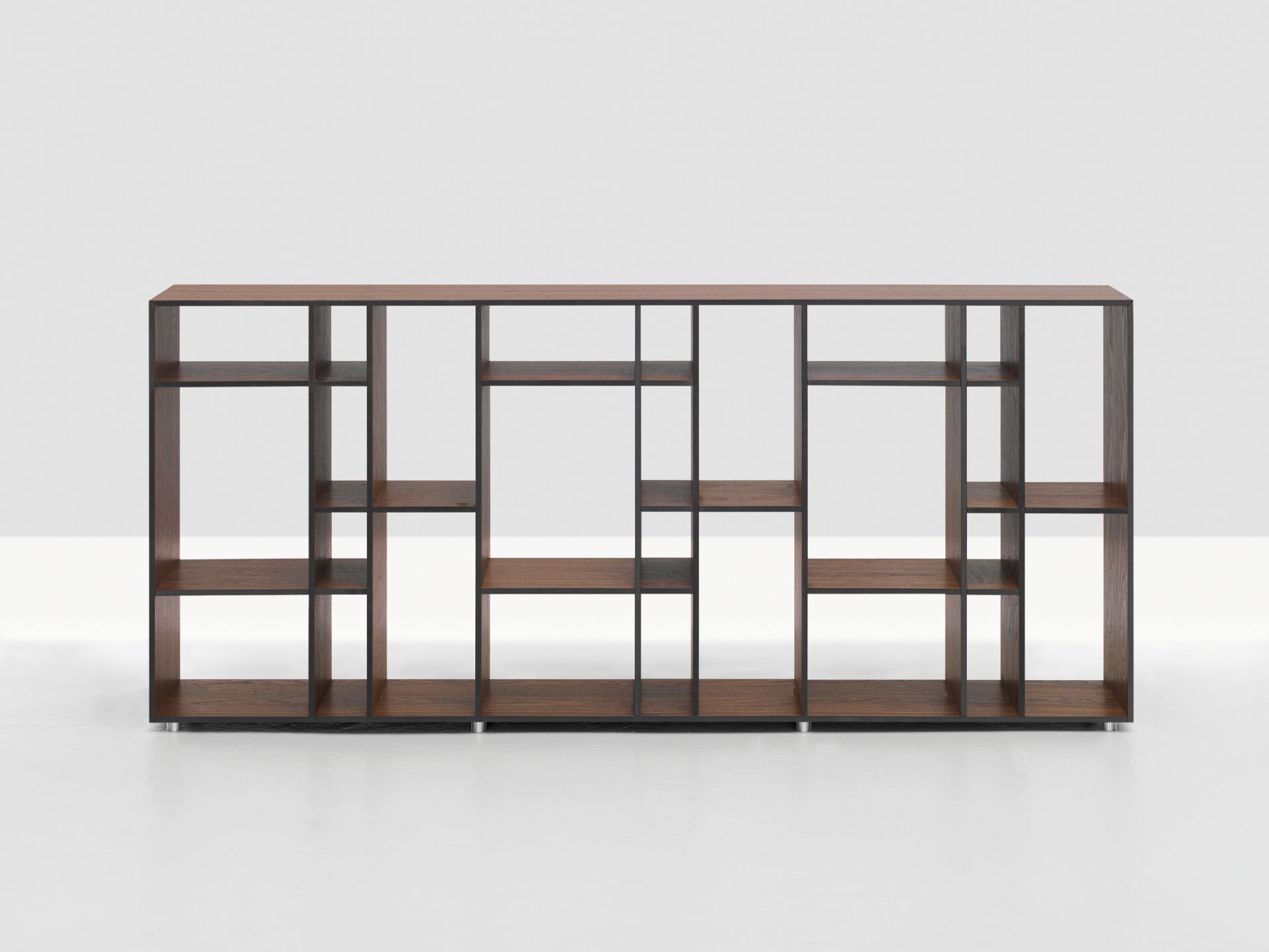 Code 2 Holzregal MDF Amerikanischer Nussbaum Zeitraum