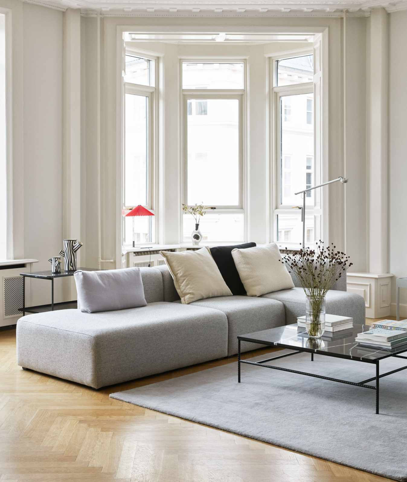 Mags Sofa 3-Sitzer Combination 4 mit Armlehne links Hay  