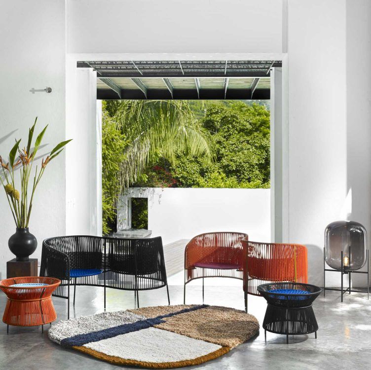 Caribe Basket Table Tisch Outdoor ames 