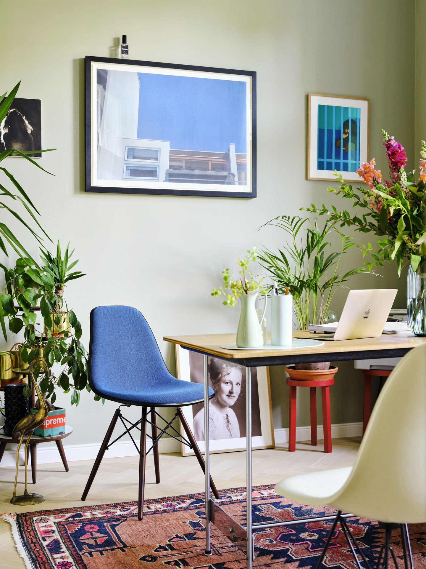 Eames Plastic Side Chair DSW Stuhl Vollpolster Vitra