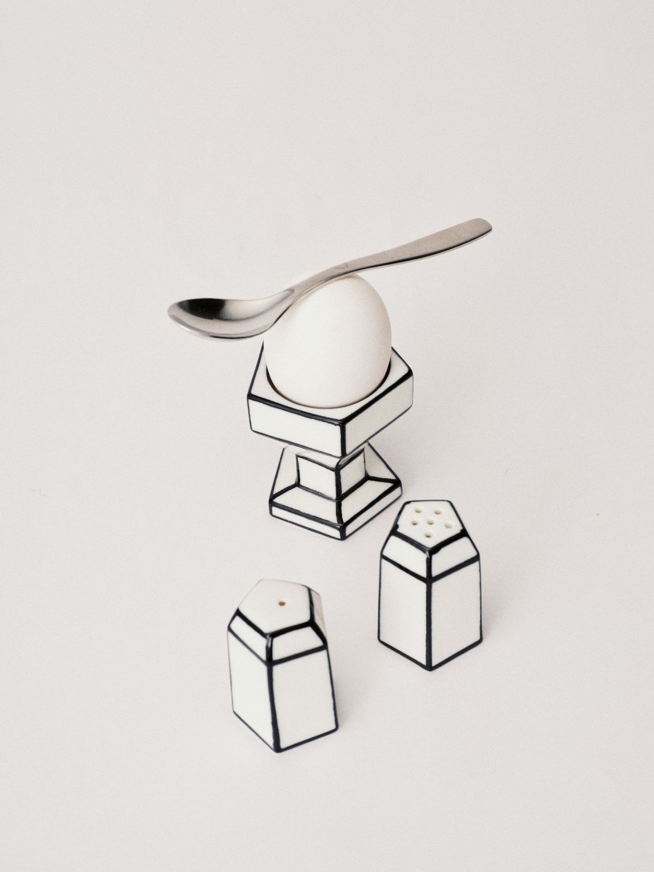 Salz & Pfeffer Streuer Set Weiß/Schwarz Carte Blanche Serax