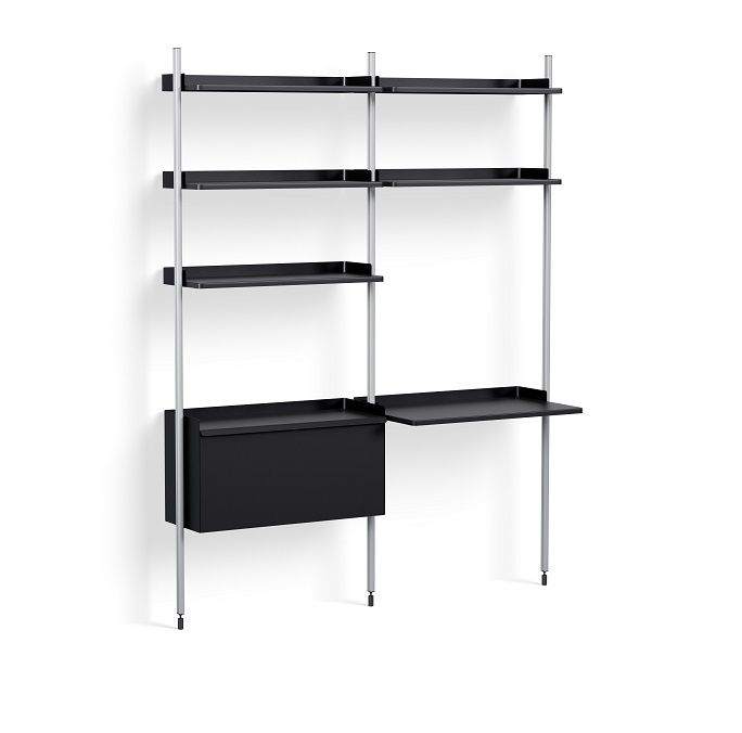 Pier System 12 2 Columns Regal Hay Schwarz-Aluminium