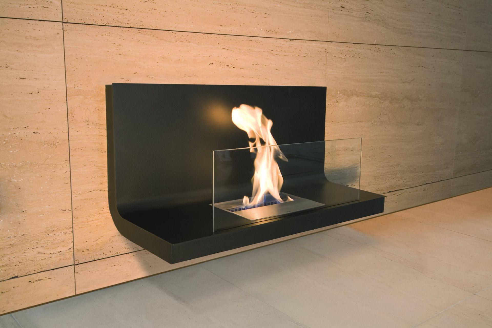 Wall Flame 1 Ethanol Kamin Radius