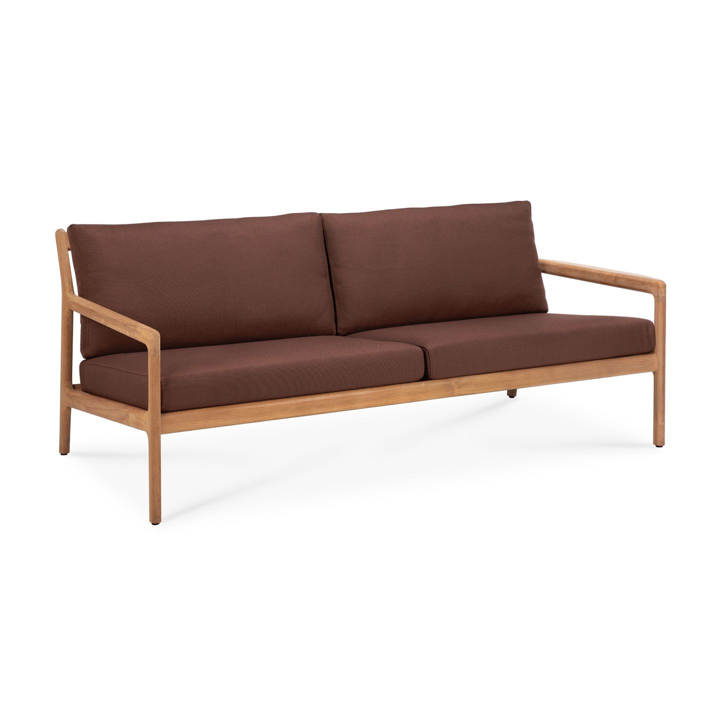 Jack Outdoor 2 Sitzer Sofa Teak Burgundy Ethnicraft