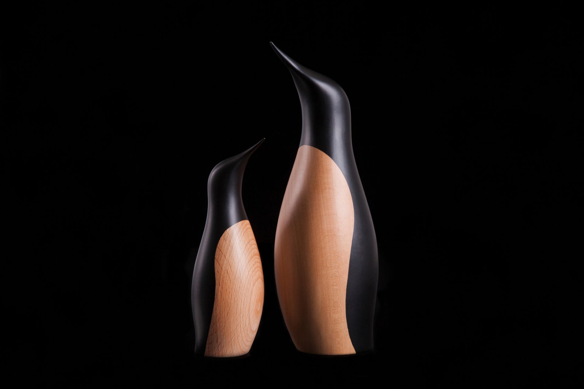 Großer Pinguin Holzfigur Architectmade EINZELSTÜCK