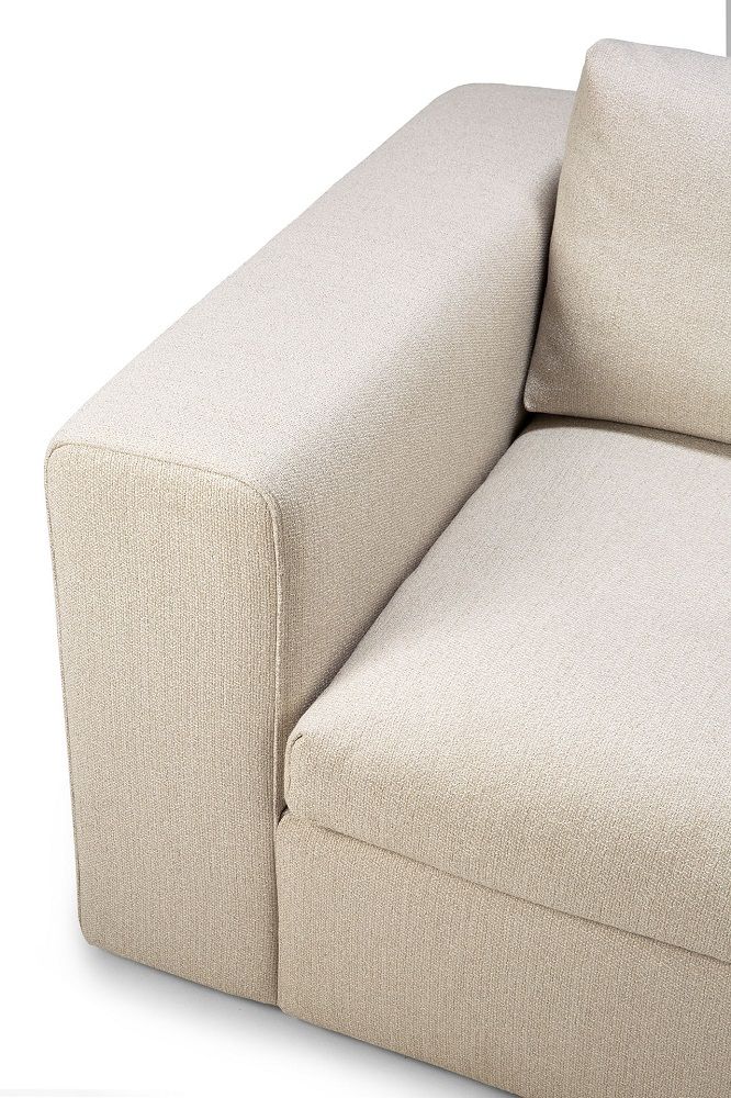 Mellow Sofa Off White Eco Stoff - rechte Armlehne Ethnicraft