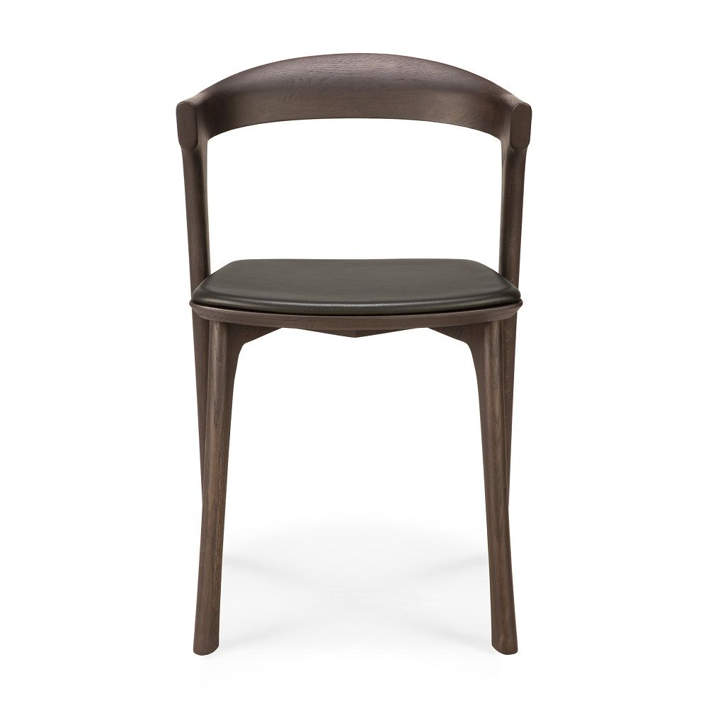 Bok Stuhl Eiche braun / Leder braun Ethnicraft