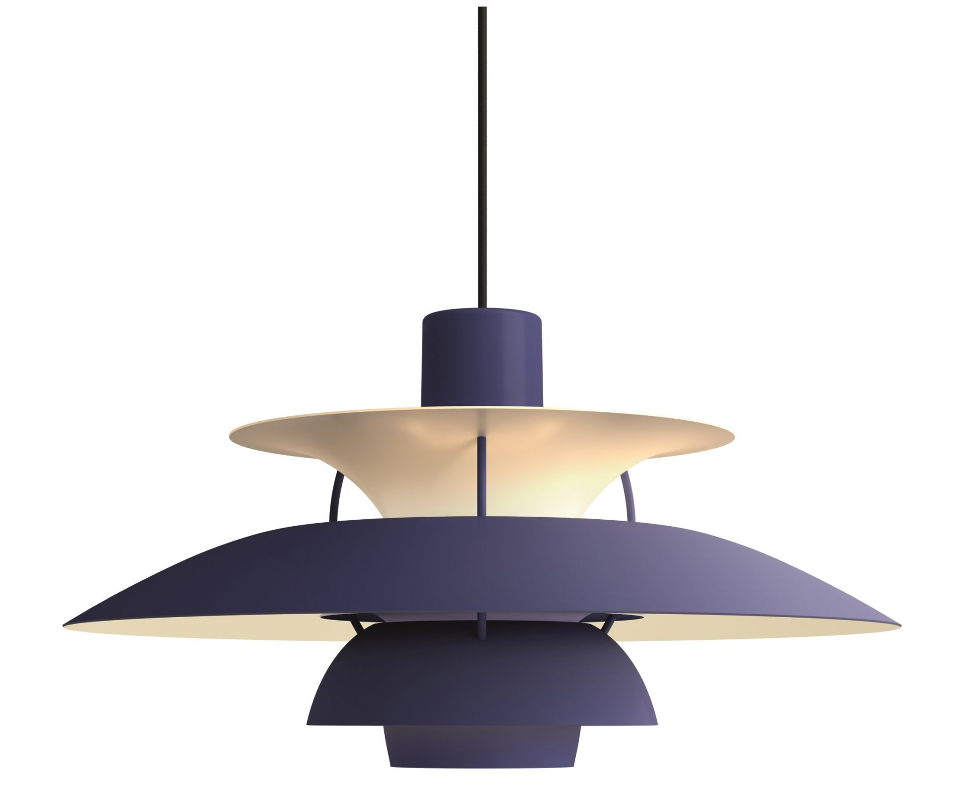 PH 5 Monochrome Pendelleuchte Louis Poulsen Dusty Indigo