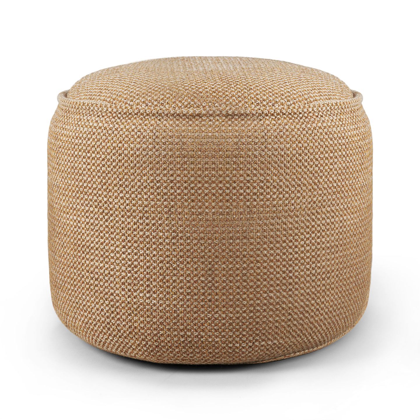 Donut Sitzhocker von Ethnicraft, Outdoor geeignet, in Marsala Farbe, Texturansicht. Gemütlicher Pouf.