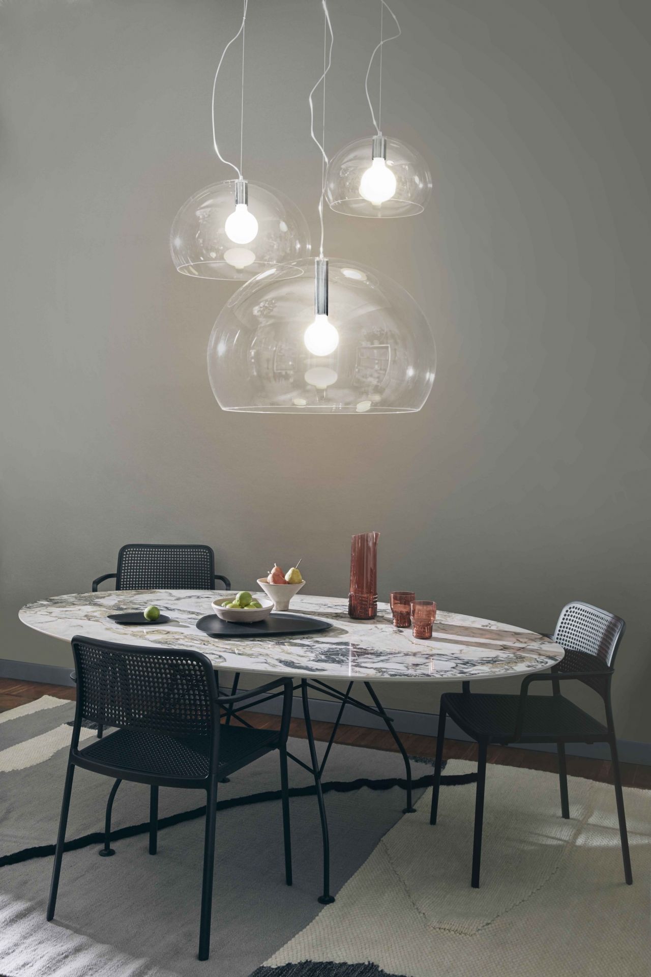 Fly FL/Y Pendelleuchte Kartell -wolkenblau transparent