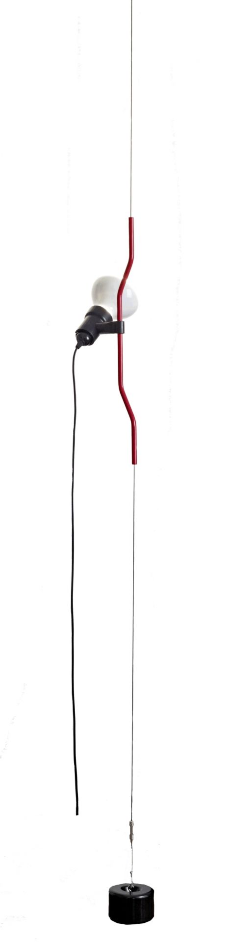 Parentesi Lamp Leuchte mit Schalter Flos Rot
