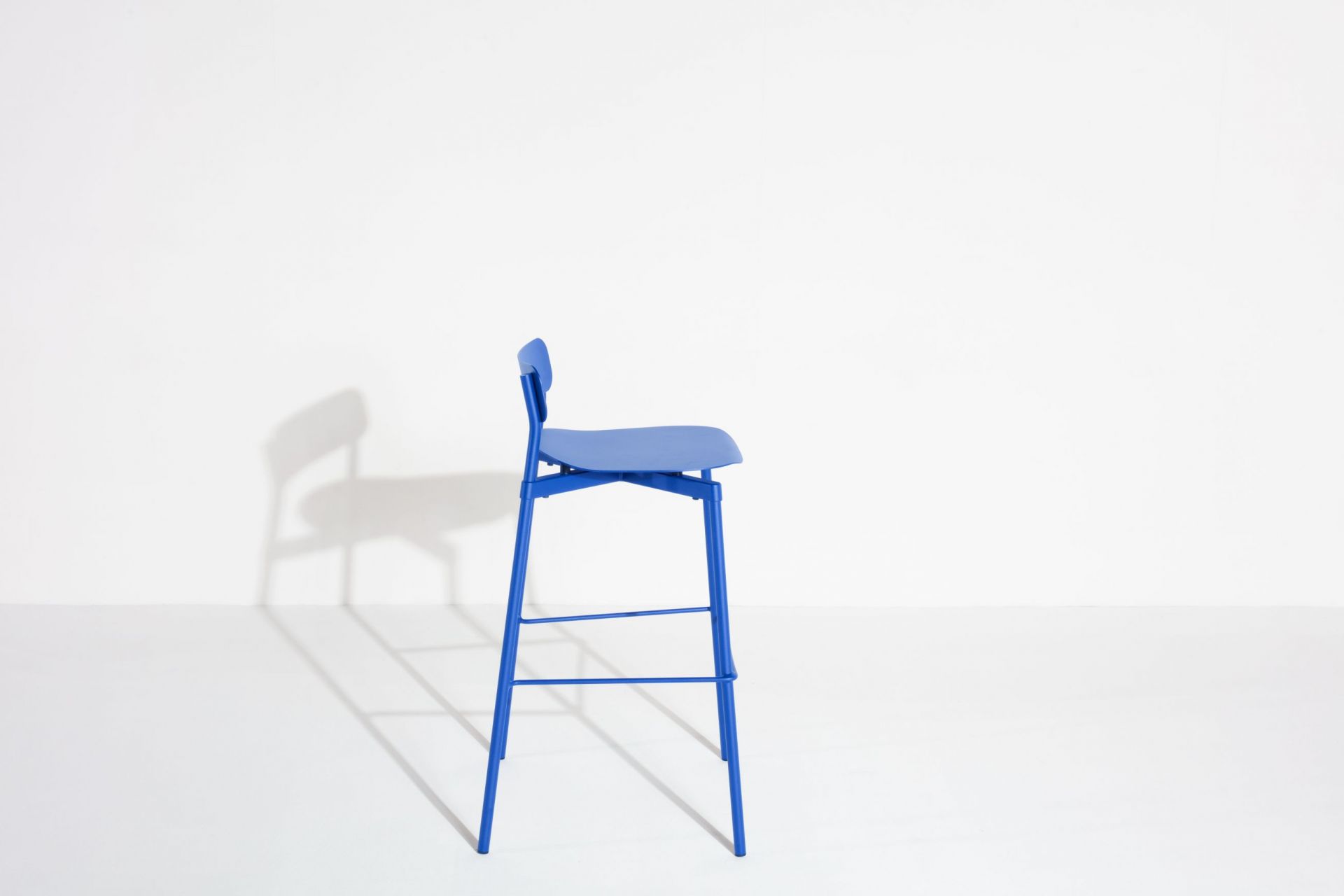 Fromme Barstool Barhocker H 75 cm Petite Friture Blau