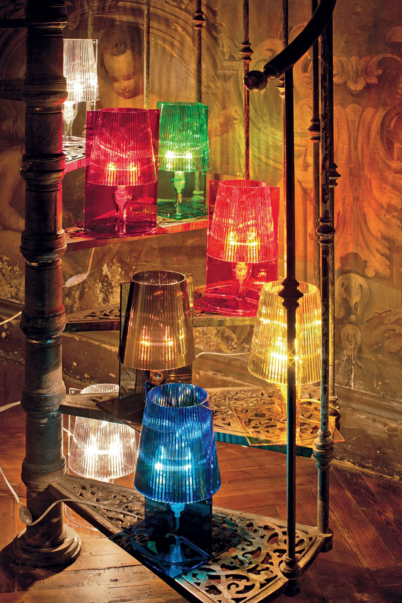Take Tischleuchte Kartell glasklar