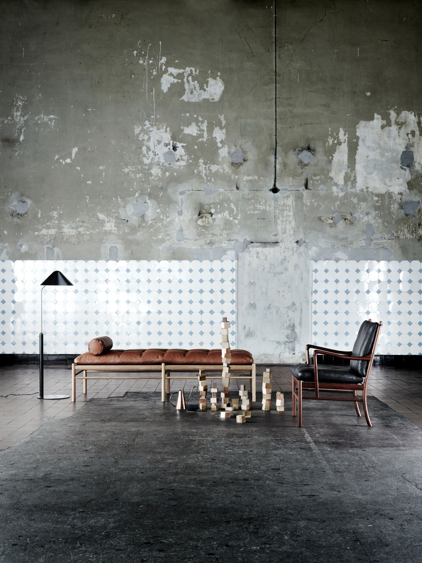 OW150 Daybed Liege Carl Hansen & Søn Leder braun Sif 95