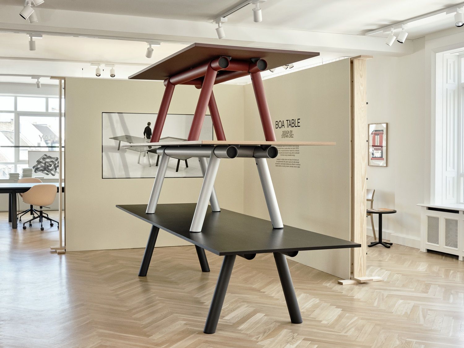 Boa Table Tisch / Konferenztisch Bx420 cm Hay