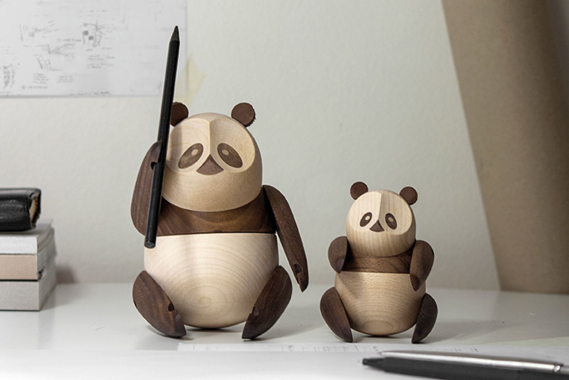 Panda Holzfigur Architectmade EINZELSTÜCK