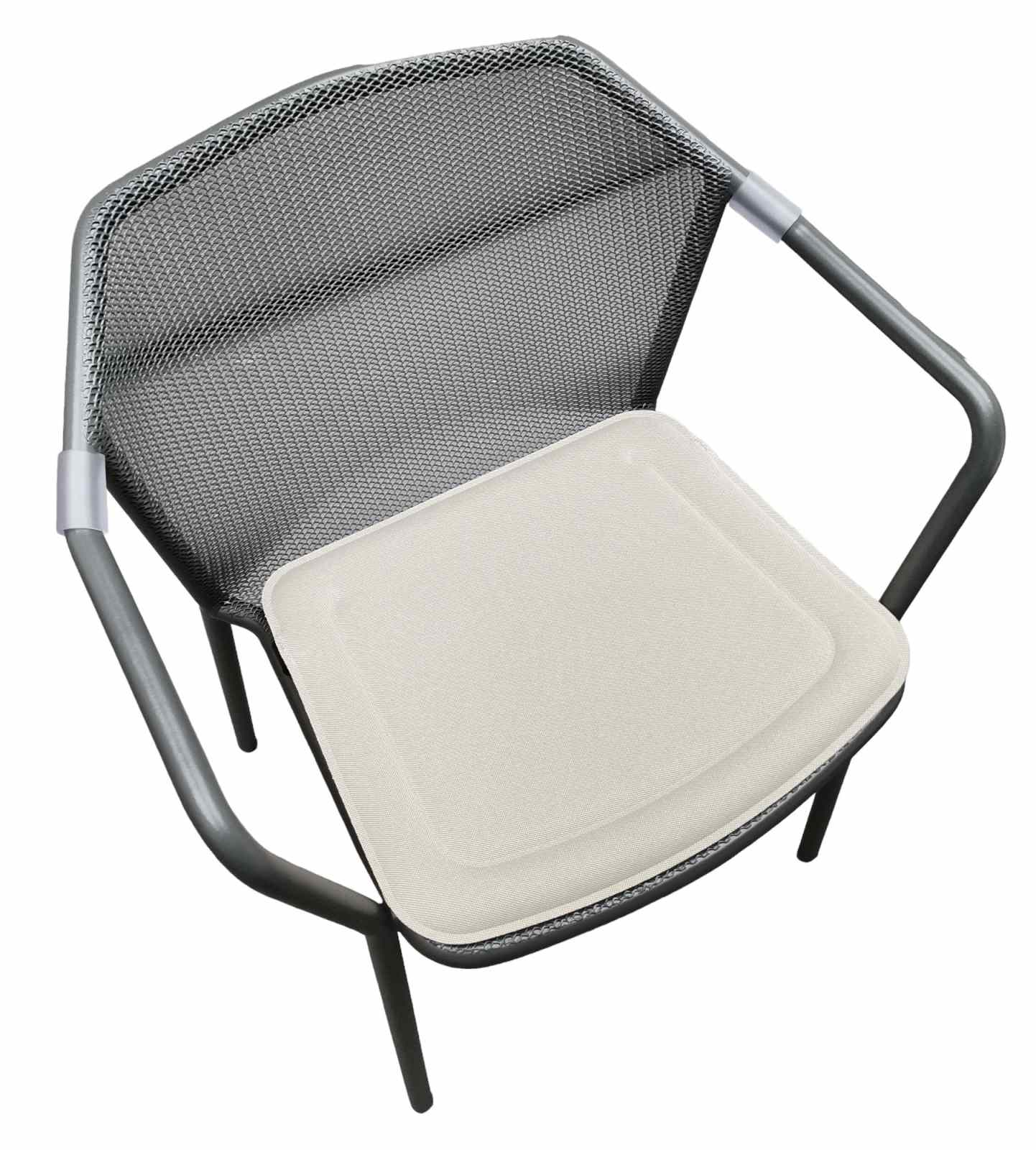 Darwin Armlehnenstuhl EISEN ANTIK mit Sitzkissen Natur 500/32 Emu EINZELSTÜCK