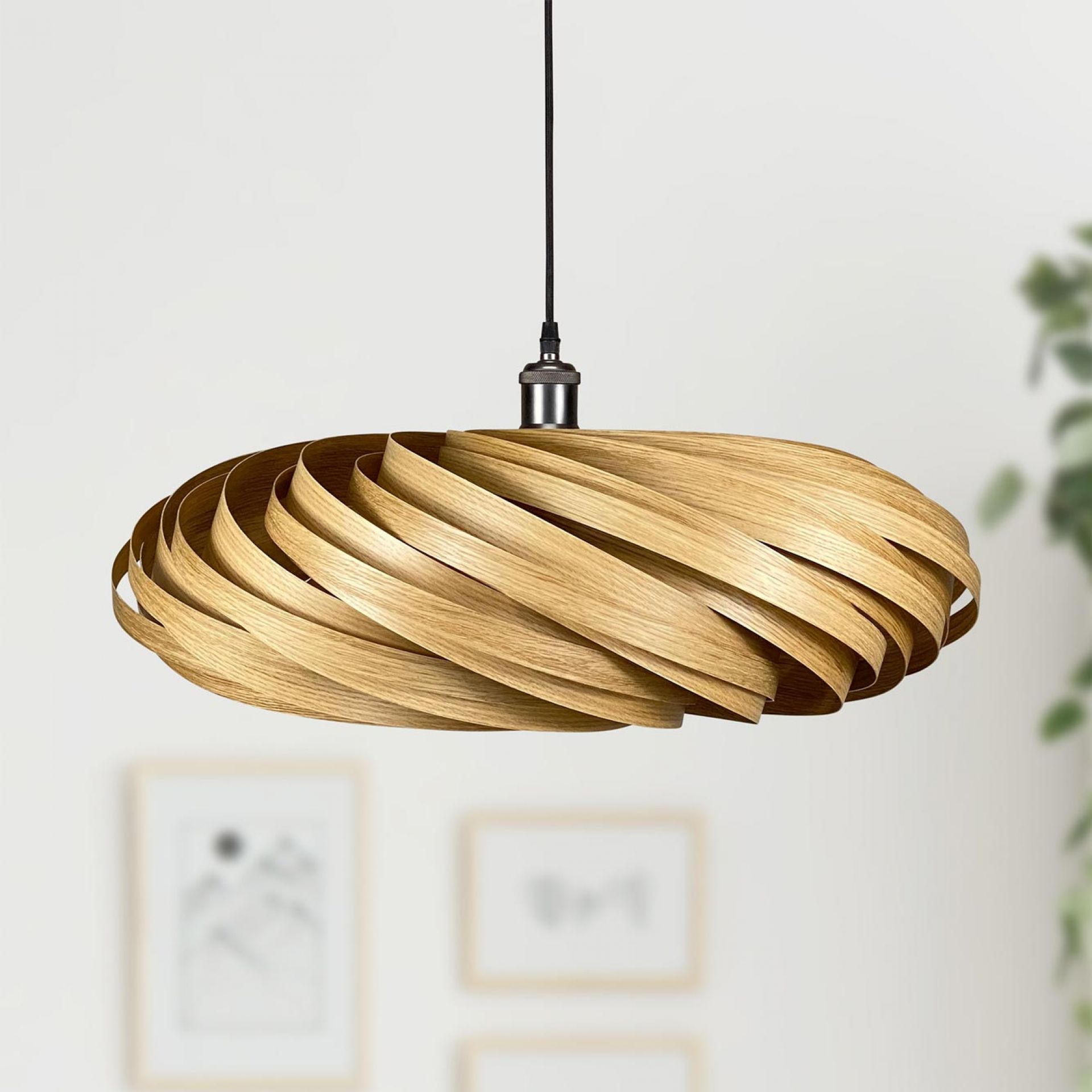 Veneria Hängeleuchte Ø60 cm Eiche Gofurnit