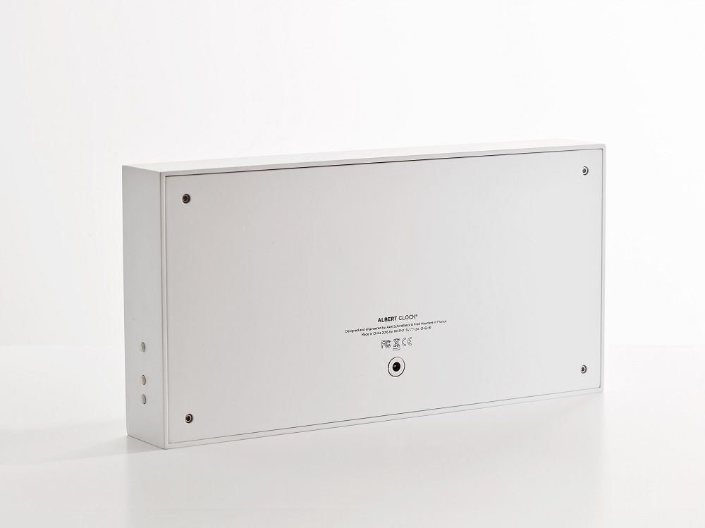 Digital clock LED Digitaluhr / Tischuhr / Wanduhr Albert Clock Weiß
