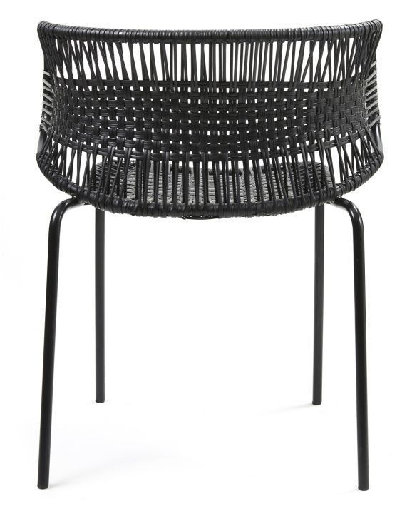 Cielo Stacking Armchair Stapelbarer Armlehnstuhl Outdoor ames Schwarz - Schwarz