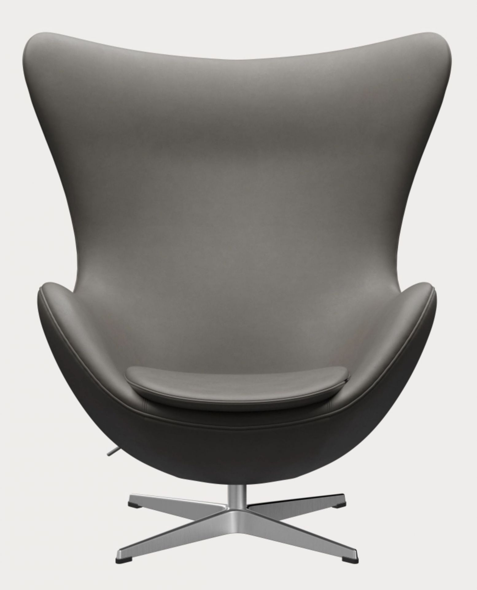 Egg Chair mit Hocker Aktionsmodell Essential Leder Lava Fritz Hansen