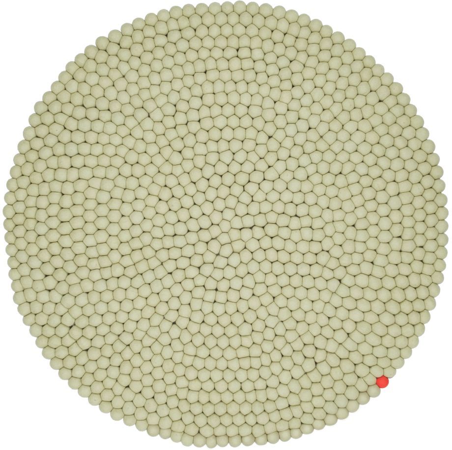 Big One Rund Filzteppich Ø 200 cm myfelt Grünbeige