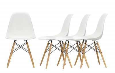 Aktion Eames Plastic Side Chair DSW Stuhl 4-er Set Vitra