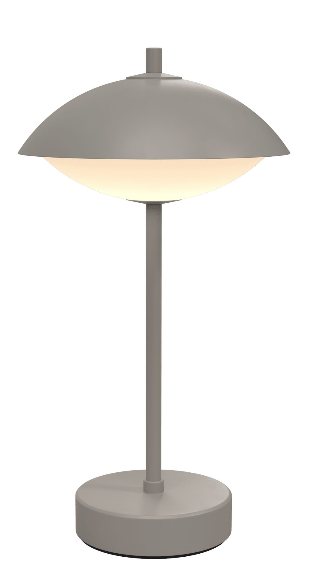 Clam Portable Tischleuchte Akkuleuchte Fritz Hansen Nine grey