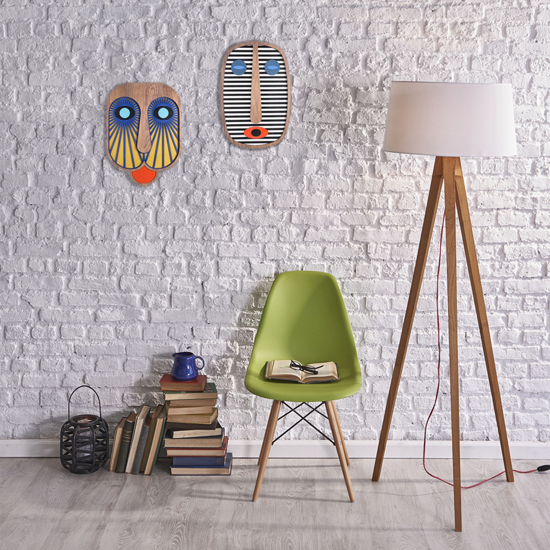 Modern African Maske Small Wandschmuck Umasqu 19 EINZELSTÜCK