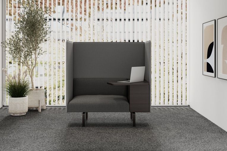 Muud Silent Sessel mit Schreibtablar Walter Knoll