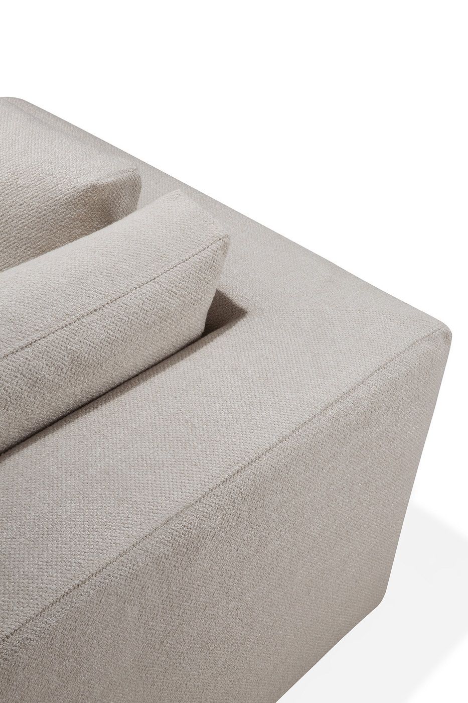 Mellow Sofa Ecke Ivory Stoff Ethnicraft