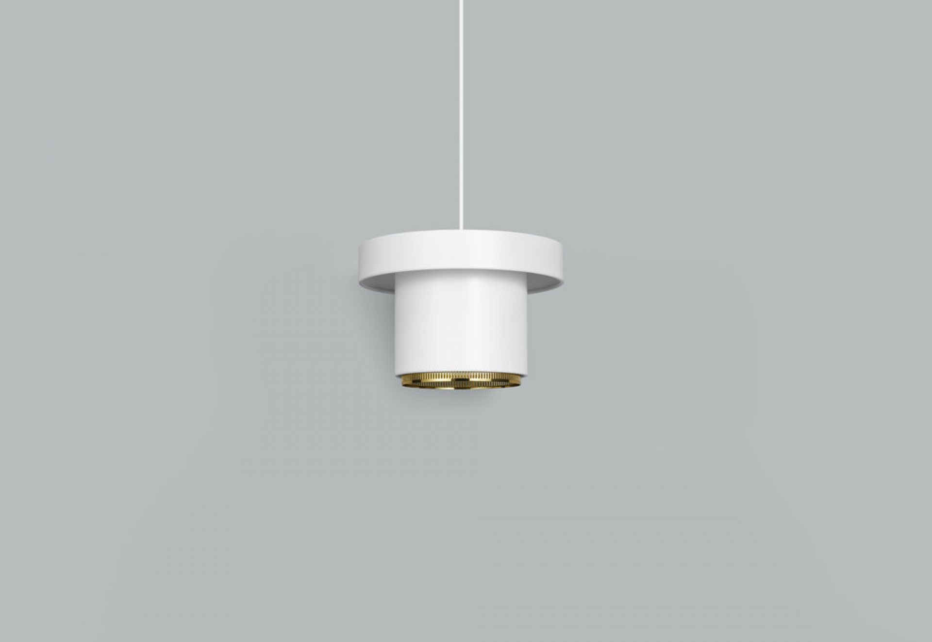 A201 Pendant Light Pendelleuchte Artek Weiss - Messing