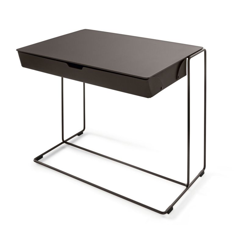 Oki Side Table Beistelltisch mit Ledertasche Walter Knoll