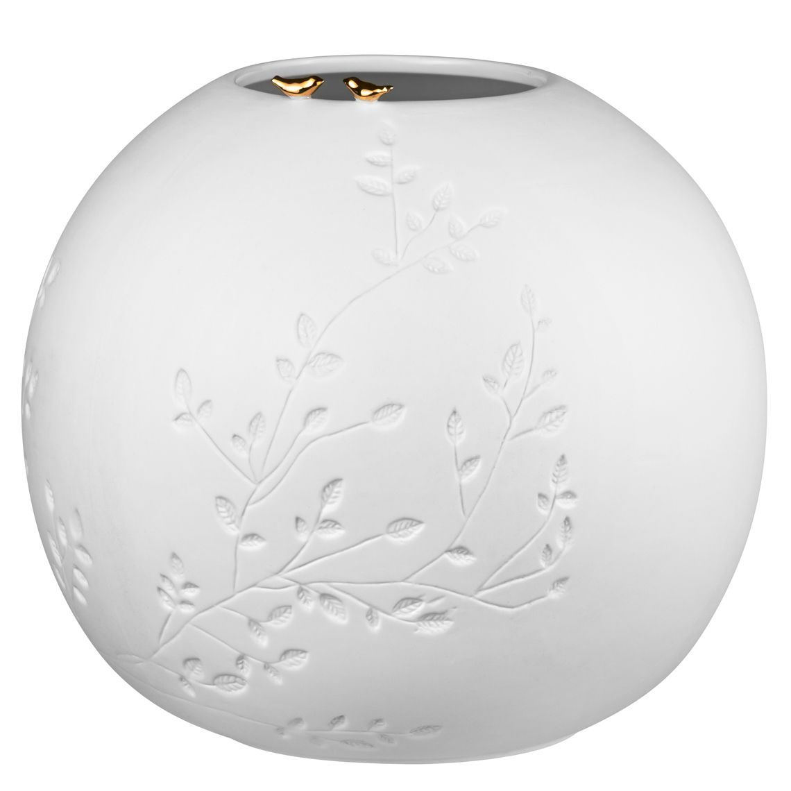 Goldene Vögel Vase Räder EINZELSTÜCK