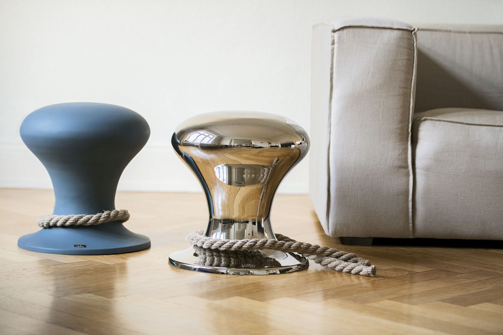 Hamburger Hocker poliert Philippi 