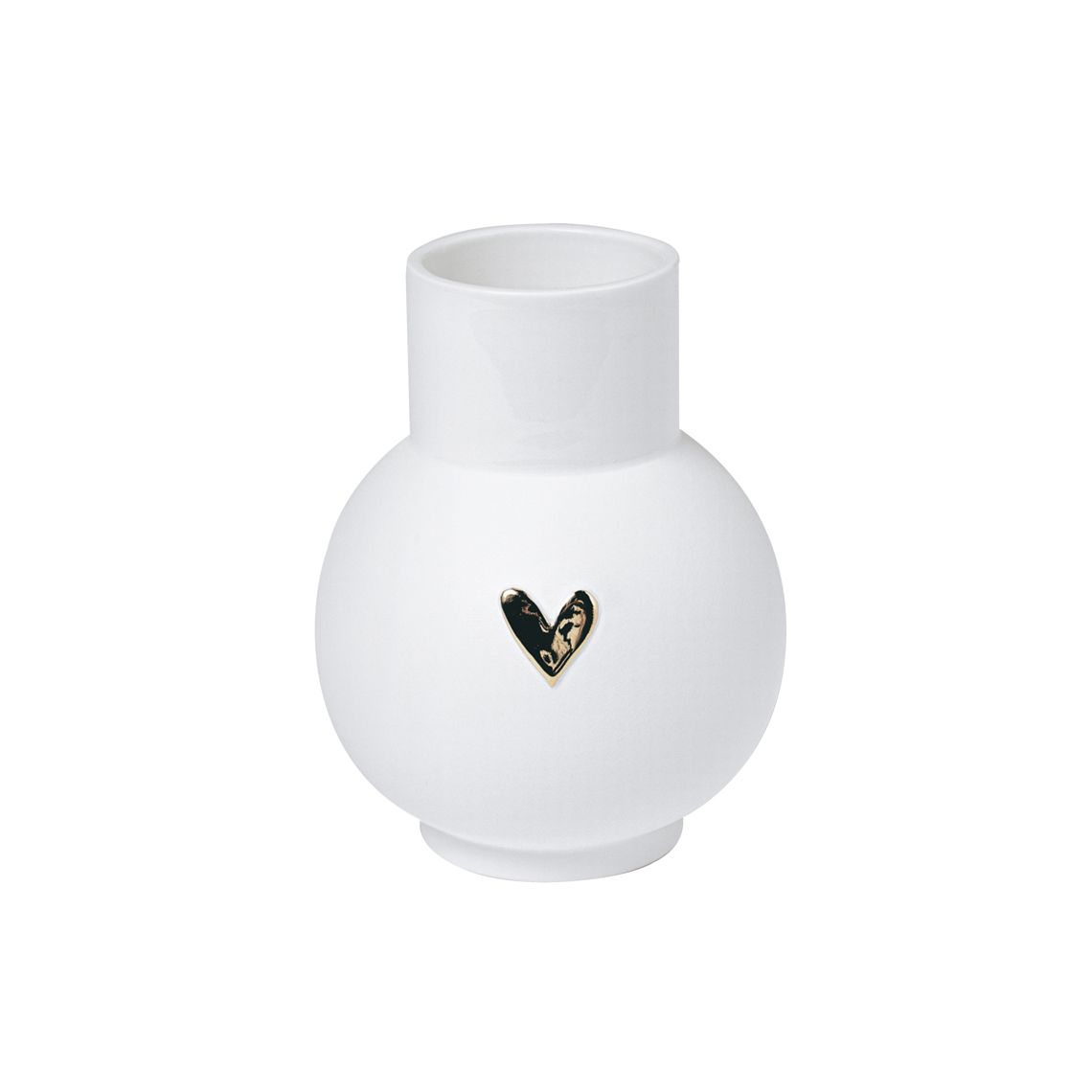 "Herz gold" Lovely Kugelvase Räder