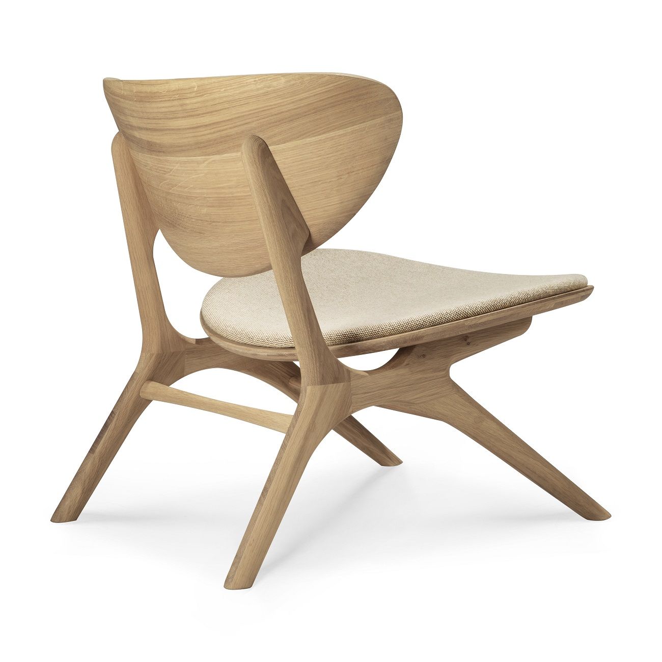 Eye Loungesessel Eiche lackiert Off White Stoff Ethnicraft