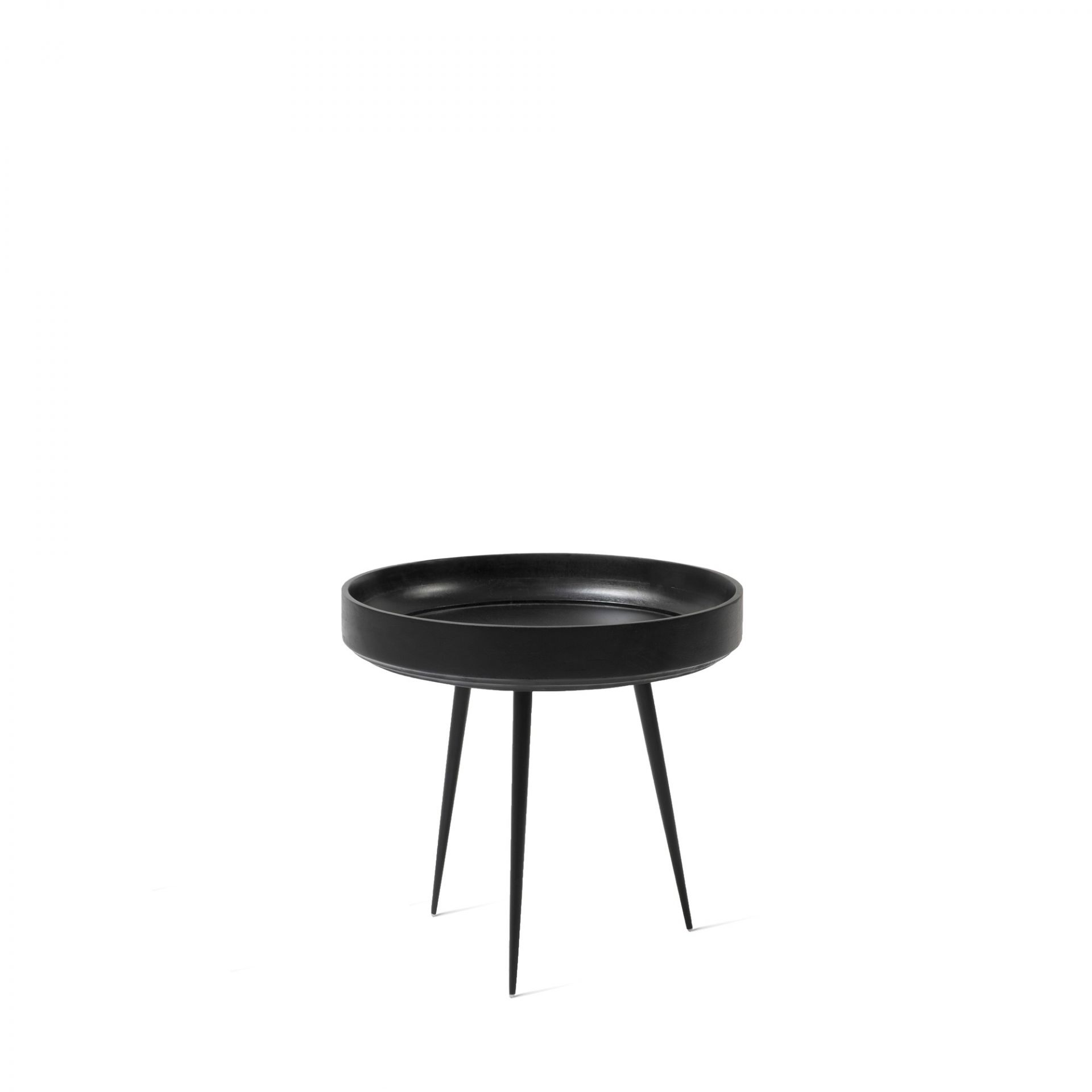 Bowl Table Tisch Mangoholz schwarz klein Mater