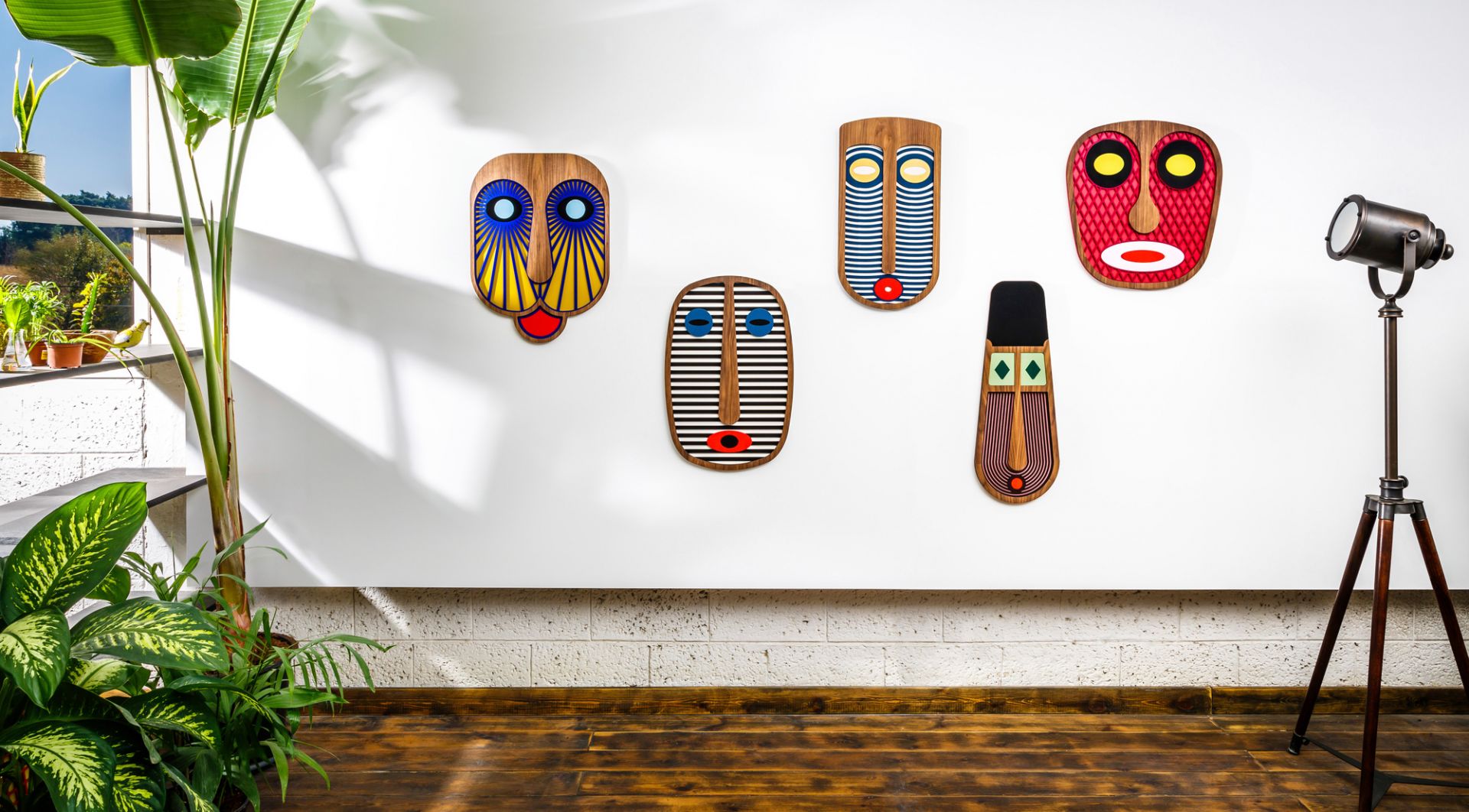 Modern African Mask #10 Medium Wandschmuck Umasqu EINZELSTÜCK
